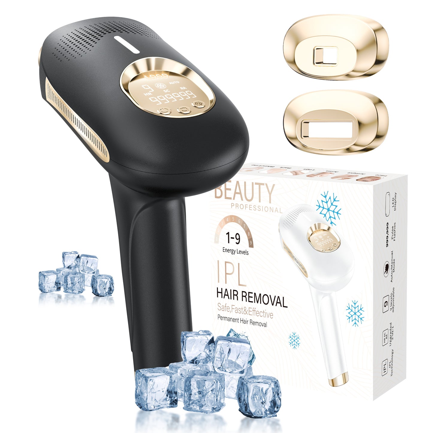 Multifunction IPL Ice Point Hair Removal Device - Hair Removal, Skin Care, and Acne Treatment All-in-One