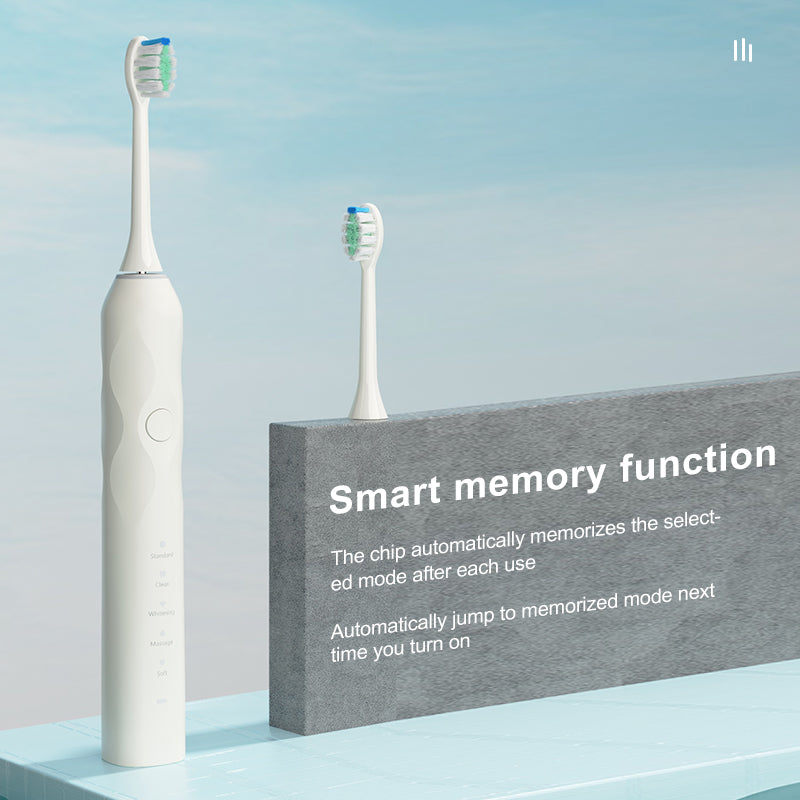 Rechargeable Ultrasonic Toothbrush IPX8 Waterproof