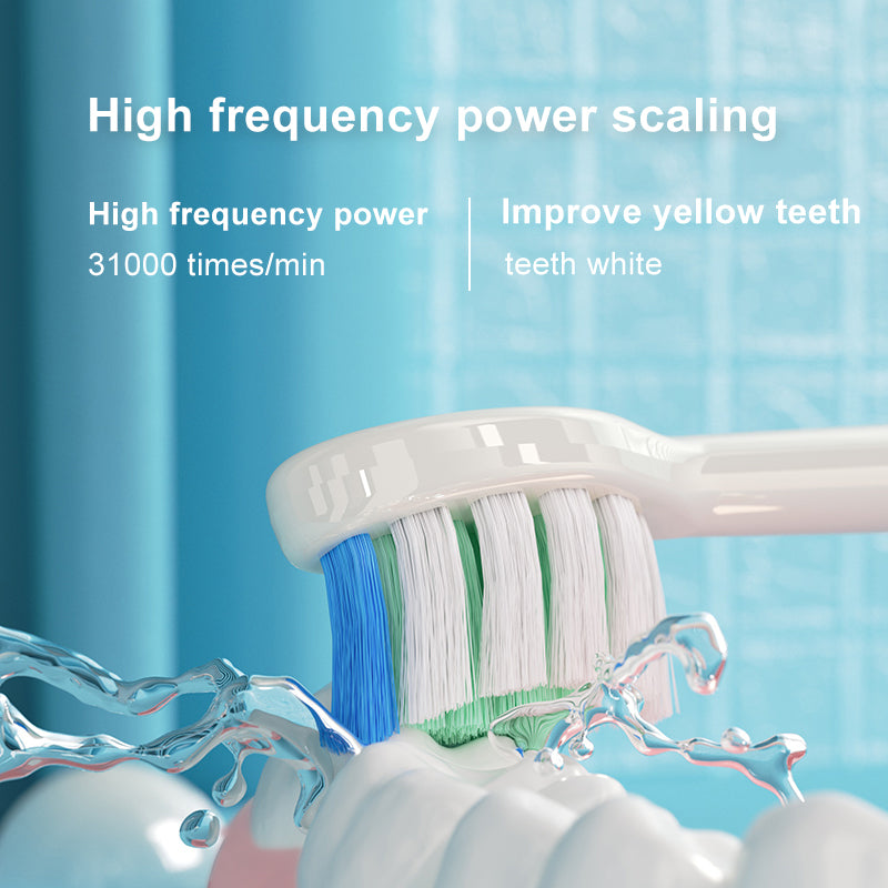 Rechargeable Ultrasonic Toothbrush IPX8 Waterproof