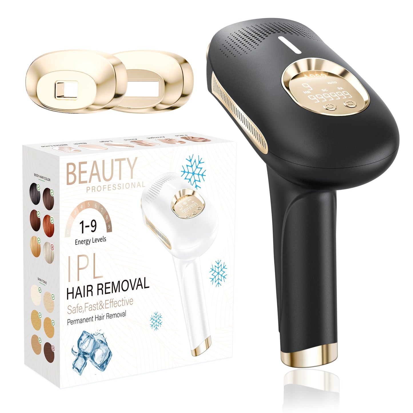 Multifunction IPL Ice Point Hair Removal Device - Hair Removal, Skin Care, and Acne Treatment All-in-One